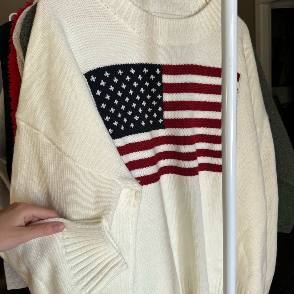 American Flag Sweater Women’s Small